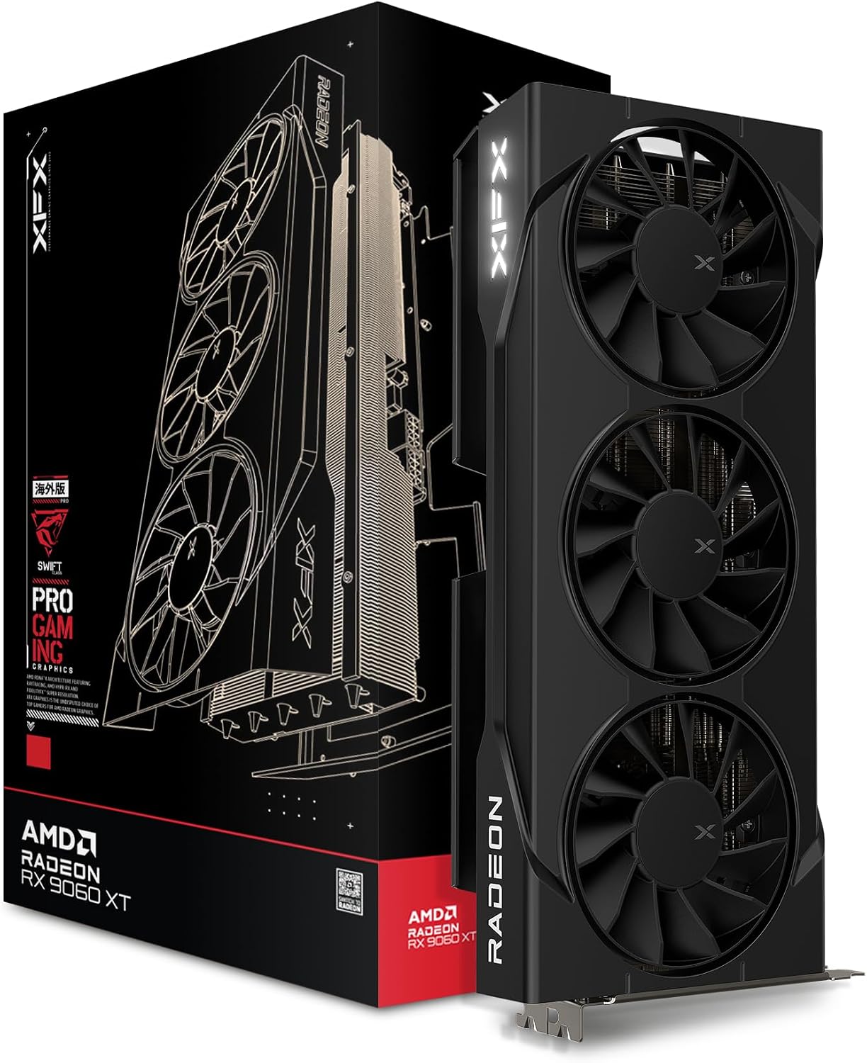 Triple Fan Gaming Graphics Card 16Gb - بطاقة رسومات سويفت AMD Radeon RX