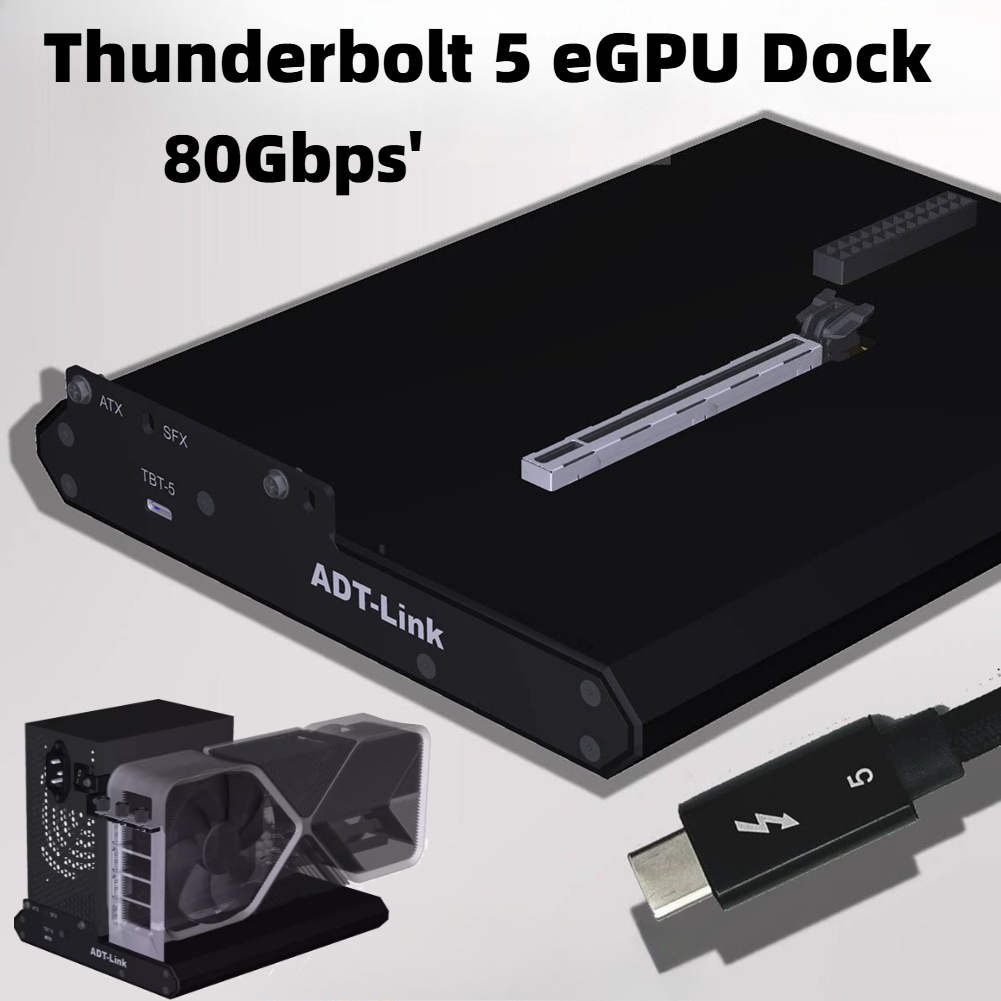 Thunderbolt 4 External Gpu Enclosure - محطة إرساء خارجية للبطاقة الرسومية ADT