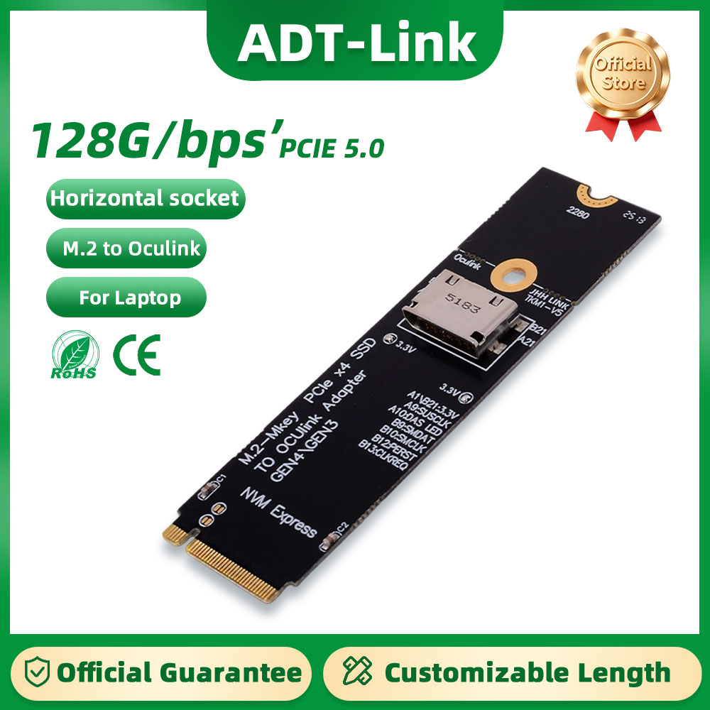 بطاقة توسيع ADT-Link PCIe 5.0  - مراجعة Oculink Egpu Dock Graphics Card وسعره